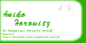 aniko horowitz business card